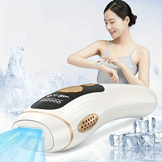 ダツモウキ IPL脱毛器 男女兼用 - サロン品質の無痛レーザー脱毛機 5段階調整可能、990,000パルス、自動・手動モード対応、静音設計 全身使用に最適 自宅用脱毛デバイス スタイリッシュなデザイン ユーザーフレンドリーインターフェース